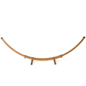 English Elm Richardson Curved Arc Larch Wood Hammock Stand Outdoor Hardwood Frame Holds 400 Lbs 54883.00BSE