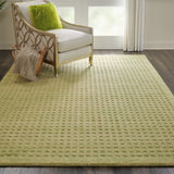 Nourison Perris PERR1 Handmade Woven No Border Indoor Only Contemporary  Rug Green, Green 100% Wool 99446223210