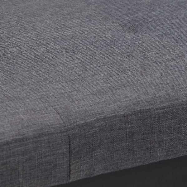 English Elm Lacey Tufted Ottoman Bench - Stylish Slate Grey Upholstered Seating For Modern Home Décor B136P159211