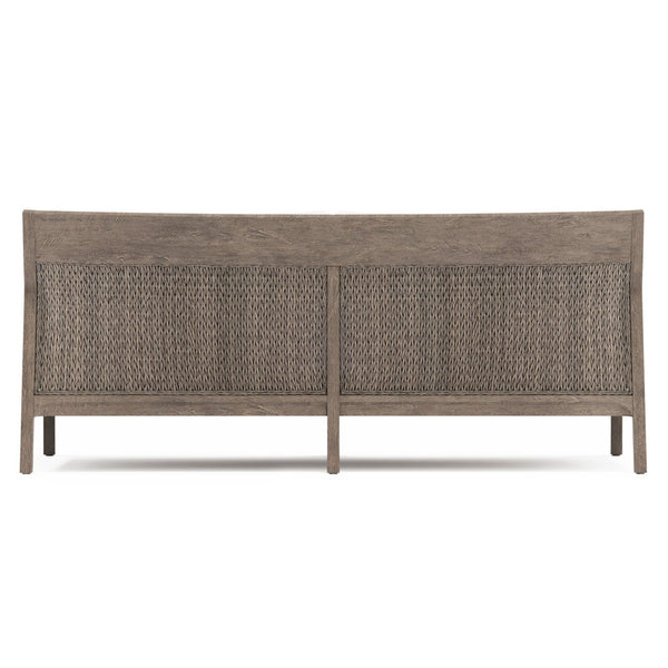 Bernhardt Bernhardt Ibiza Outdoor Sofa With Teak Frame & Twisted Abaca Panels — Weather-Resistant Luxe Seating - Made to Order O1027A