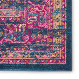 Nourison Passion PSN03 Machine Made Power-loomed Ornamental Border Indoor Only Bohemian Vintage Rug Blue, Blue 100% Polypropylene 99446815071