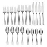 Lenox Oneida Everdine 20 Piece Everyday Flatware Set, Service for 4 Metallic, STAINLESS METAL H157020B