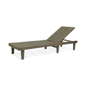 English Elm Nadine Outdoor Chaise Lounge Cushion Water Resistant Full Body Patio Coverage Gray+Cream 63493.00WTCGRY-CUSH-CRM