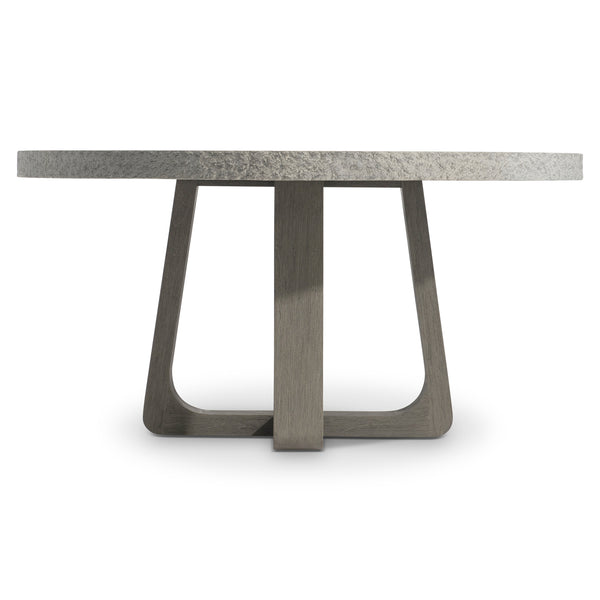 Bernhardt Trouville Round Outdoor Dining Table Grey Wood, Concrete K2009