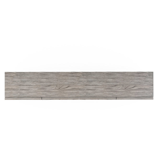 A.R.T. Furniture Vault Entertainment Console - Stylish New Traditional Design With Adjustable Shelves & Wire Management Gray Parawood Solids,White Oak Veneers 285423-2354