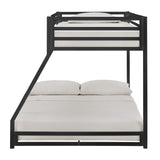 Homelegance By Top-Line Calrissian Metal Bunk Bed Black Metal