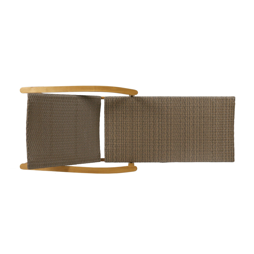 English Elm Christopher Knight Home® - Hampton Outdoor Wood & Wicker Chaise Lounge - Adjustable Comfort For Patios, Poolsides & Gardens 63763.00MCA
