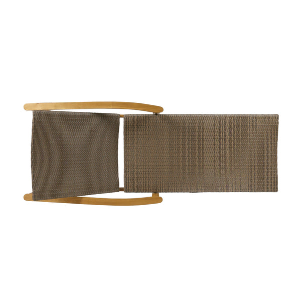 English Elm Christopher Knight Home® - Hampton Outdoor Wood & Wicker Chaise Lounge - Adjustable Comfort For Patios, Poolsides & Gardens 63763.00MCA