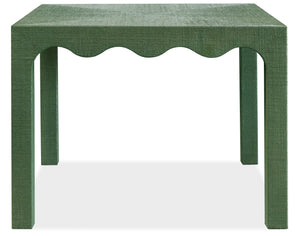 Hooker Furniture Commerce and Market Naomi Raffia Wrapped Game Table for Entertaining Spaces 7228-75027-35