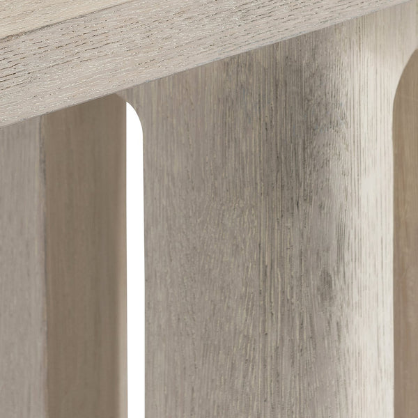 Bernhardt Bernhardt Lucerne Wire-brushed Oak Console Table Sculptural Pedestal Base Entryway Accent 393912