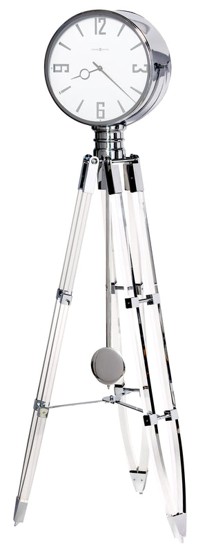 Hekman Furniture 615110 Stunning Tripod Grandfather Clock - Polished Chrome Elegance With Chimes & Unique Design  Chaplin V Acrylic Grandfather Clock 615110