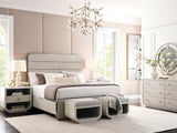 Brighton California King Upholstered Bed Gray with North Star Finish P378-BR-K5 Pulaski Furniture