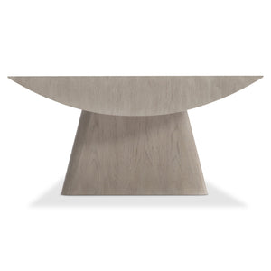 Bernhardt Bernhardt Norden Larza Wire-Brushed Oak Cocktail Table — Half-Circle Top, Torii-Inspired Sculptural Design 545015