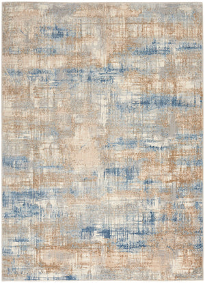 Nourison Calvin KleinCK950 Rush CK951 Machine Made Power-loomed No Border Indoor Only Modern  Rug Blue Beige, Blue Beige High Pile, 100% Polypropylene,Low Pile, 100% Polyester 99446784094