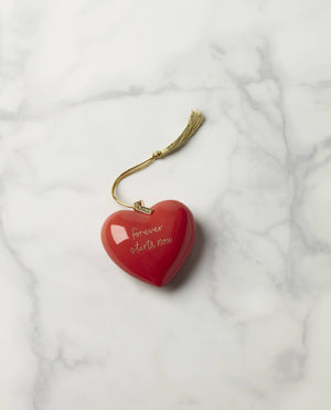 Lenox Kate Spade Be Jolly Couple's 1st Christmas Ornament Black, RED PORCELAIN 897068