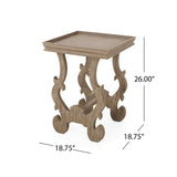 Christopher Knight Home® - Noble House - Lonedell French Country Accent Table with Square Top