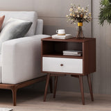 Christopher Knight Home® Mid-Century Side Table - Brown/White, Elegant & Functional