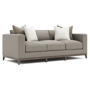 Bernhardt Bernhardt Noel Made-To-Order Fabric Sofa With Tapered Wood Legs, Oversized Arms & Coordinating Pillows P7326B