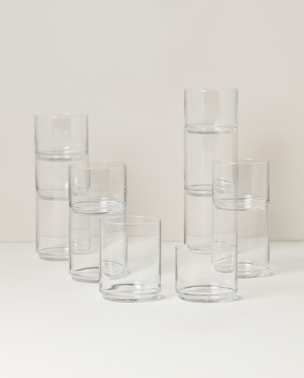 Lenox Tuscany Classics Stackable 12-Piece Tall & Short Glasses Clear, NO COLOR GLASS,CRYSTAL 893753