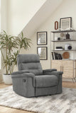 Parker House Parker Living Diesel Manual - Cobra Grey Glider Recliner Cobra Grey 100% Polyester (S) MDIE#812G-CGR