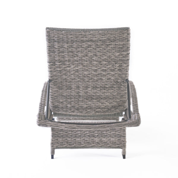 English Elm Christopher Knight Home® - Crete Wicker Chaise Lounge Set - Weather-Resistant Outdoor Chairs For Modern Patios & Pool Areas 58997.00ARMMP2