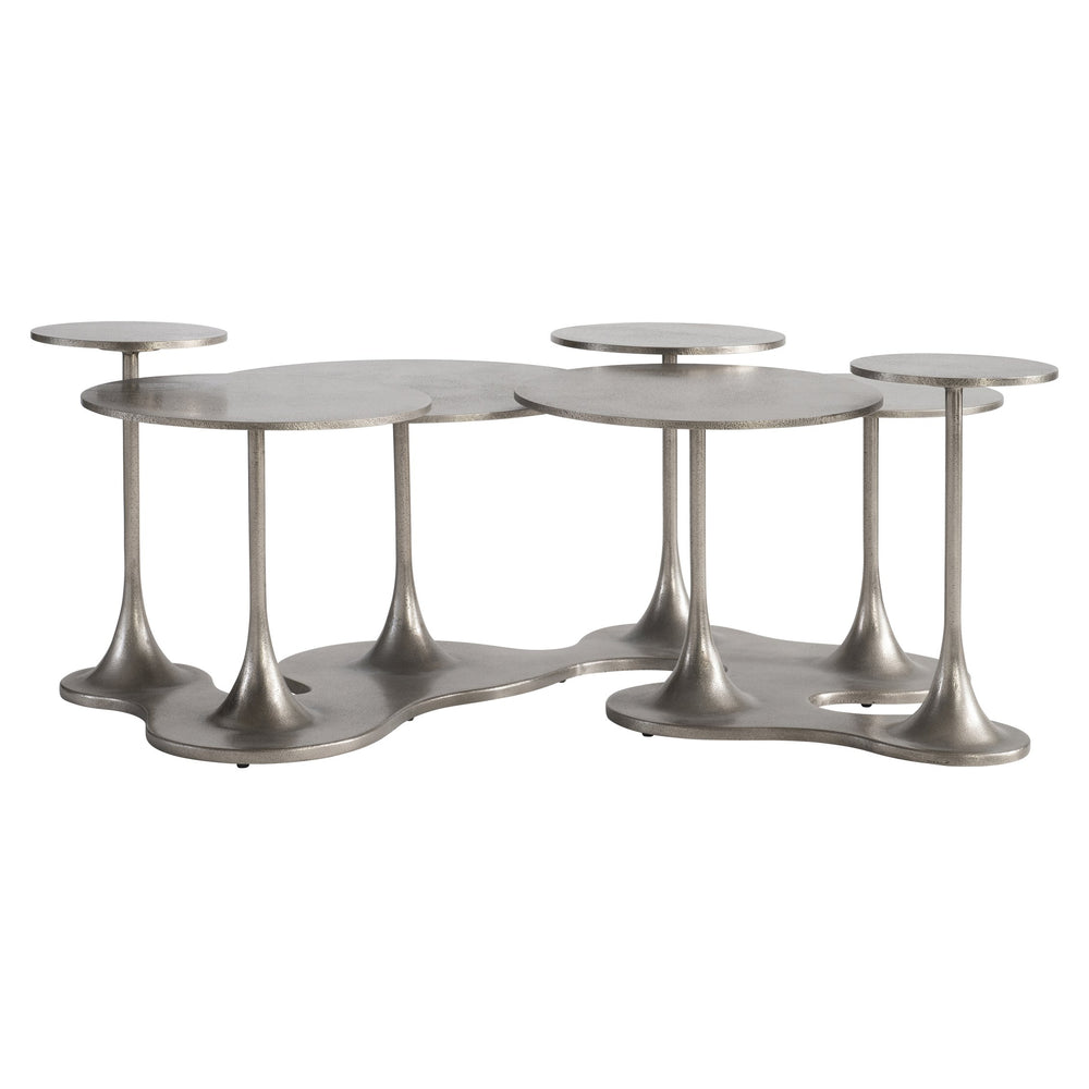 Bernhardt Bernhardt Cerchi Outdoor Cocktail Table — Sculptural Graphite Aluminum, Multi-Tiered Drinks & Decor Surface X04007