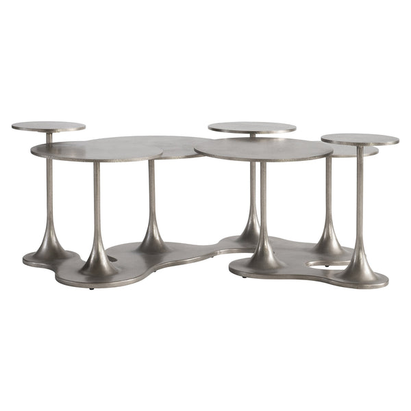 Bernhardt Bernhardt Cerchi Outdoor Cocktail Table — Sculptural Graphite Aluminum, Multi-Tiered Drinks & Decor Surface X04007
