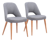 Leith Dining Chair - Set of 2 Gray 110122 Zuo Modern