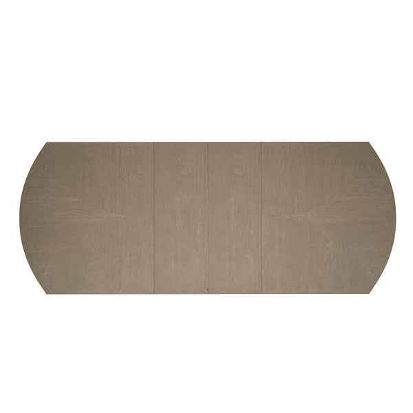 A.R.T. Furniture Cove Rectangular Dining Table With Elegant Primavera Veneers – Extends 78 To 122 Inches, Seats 8! Grey Rubberwood Solids,Primavera Veneer,Metal 349220-2743