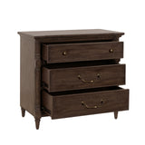 Revival Row 3-Drawer Bachelor's Chest Brown with Chimney Smoke Finish P348123 Pulaski Furniture