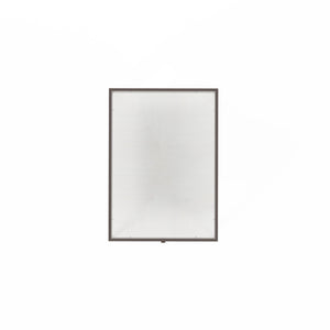 A.R.T. Furniture Mezzanine Dove Gray End Table With Antique Mirror Drawer, Glass Top, And Stylish Metal Frame Storage Light Gray Parawood And Poplar Solids,Maple Veneer,Mirror,Glass,Steel 325324-2249