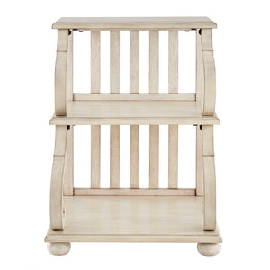 Homelegance By Top-Line Maude Scroll End Table White Veneer