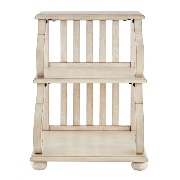 Homelegance By Top-Line Maude Scroll End Table White Veneer