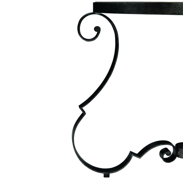 Bernhardt Bernhardt Round Villa Toscana Side Table With Distressed Criollo Pine Top And Textured Carbone Base 302125