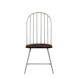 Homelegance By Top-Line Pascal Two-Tone Spindle Windsor Dining Chairs (Set of 4) White Metal