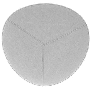 English Elm Moore Large Light Grey Ottoman - Versatile Seating, Stylish Footrest & Casual Coffee Table Solution B136P159948