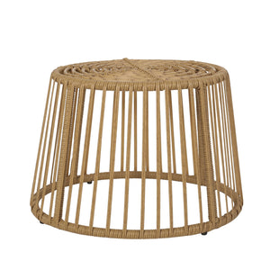 English Elm Elaine Outdoor Club Chair and Side Table Set Faux Rattan Woven Iron Patio Duo 71841.00