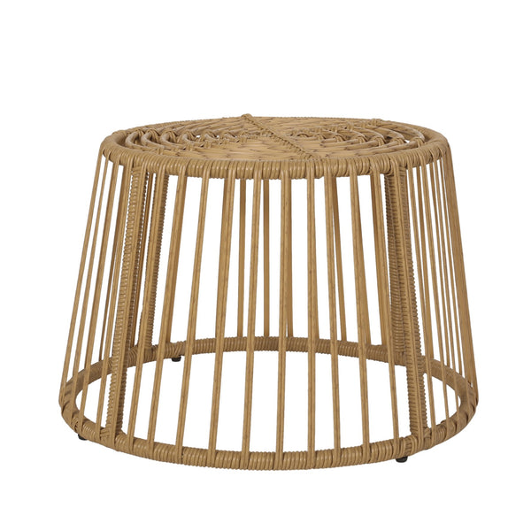 English Elm Elaine Outdoor Club Chair and Side Table Set Faux Rattan Woven Iron Patio Duo 71841.00