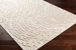 Surya Oakland Oaa-1000 2' X 3' Hand-tufted Wool Rug - Modern Low Pile Design For Chic Home Décor Cream Wool Oaa1000-23
