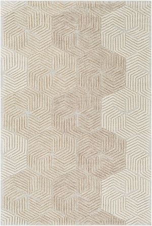 Surya Oakland Oaa-1000 2' X 3' Hand-tufted Wool Rug - Modern Low Pile Design For Chic Home Décor Cream Wool Oaa1002-23