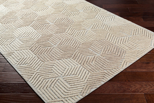 Surya Oakland Oaa-1000 2' X 3' Hand-tufted Wool Rug - Modern Low Pile Design For Chic Home Décor Cream Wool Oaa1002-23