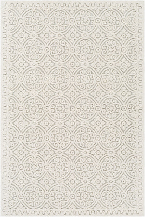 Surya Oakland Oaa-1000 2' X 3' Hand-tufted Wool Rug - Modern Low Pile Design For Chic Home Décor Cream Wool Oaa1008-23