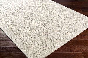 Surya Oakland Oaa-1000 2' X 3' Hand-tufted Wool Rug - Modern Low Pile Design For Chic Home Décor Cream Wool Oaa1008-23