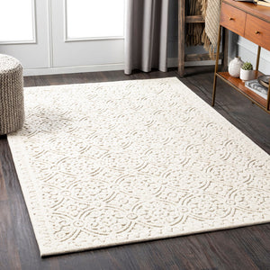 Surya Oakland Oaa-1000 2' X 3' Hand-tufted Wool Rug - Modern Low Pile Design For Chic Home Décor Cream Wool Oaa1008-23