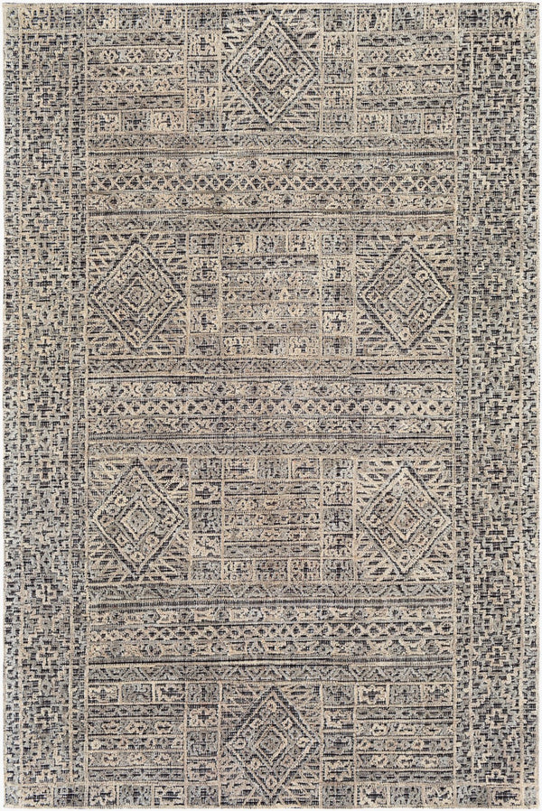 Surya Oakland Oaa-1000 2' X 3' Hand-tufted Wool Rug - Modern Low Pile Design For Chic Home Décor Black Wool Oaa1009-23