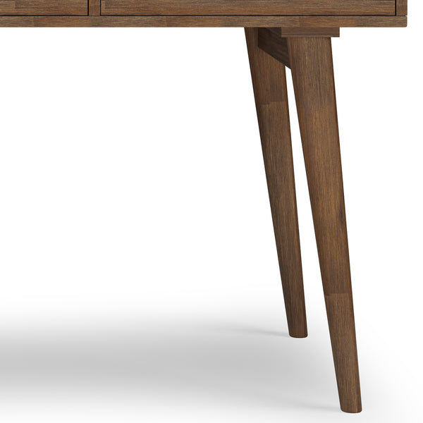 English Elm Clarkson Desk - Handcrafted Solid Acacia Wood In Rustic Natural Aged Brown For Home Office Style B136P158778