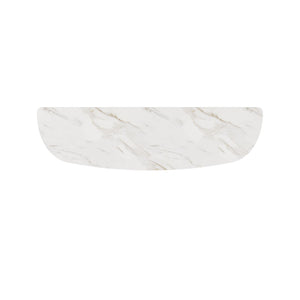 A.R.T. Furniture Verge Console Table Top - Polished Marble Elegance, Elongated Oval Design for Contemporary Spaces 337314-0017TP