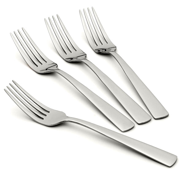Lenox Oneida Nocha Everyday Flatware Salad Forks, Set of 4 Metallic, STAINLESS METAL H098004A