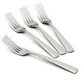 Oneida Nocha Salad Forks, Set of 4 - Stainless Steel, Mirror Finish, Dishwasher Safe