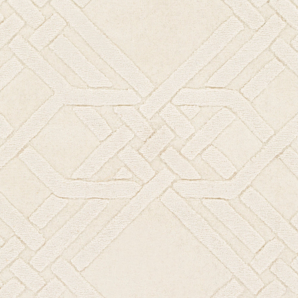 Surya The Oakes Oak-6001 Handmade Wool Rug 2'6" X 8' – Modern Decor, Exquisite Craftsmanship, Medium Pile Cream Wool Oak6001-268